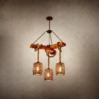Orenva Rattan Chandelier-Moonnatur