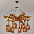 Orenva Rattan Chandelier-Moonnatur