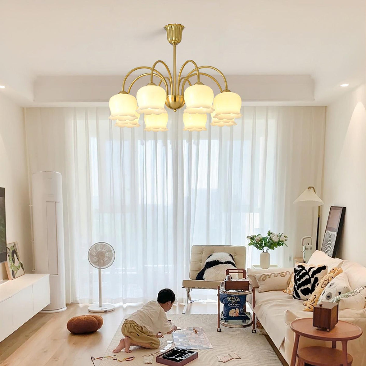 Farnelenora Resin Chandelier-Moonnatur