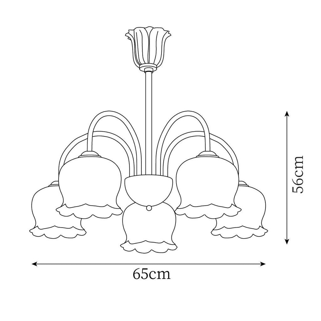 Farnelenora Resin Chandelier-Moonnatur