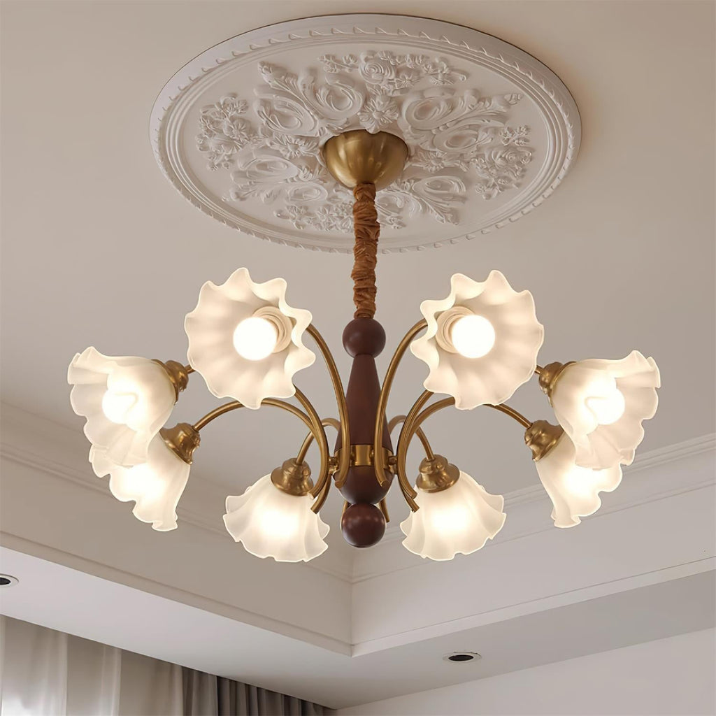 Garnelford Glass Chandelier-Moonnatur