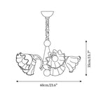 Garnelford Glass Chandelier-Moonnatur