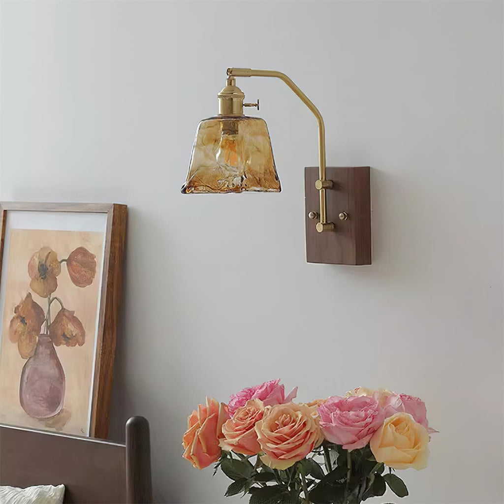 Lathenash Glass Wall Light-Moonnatur