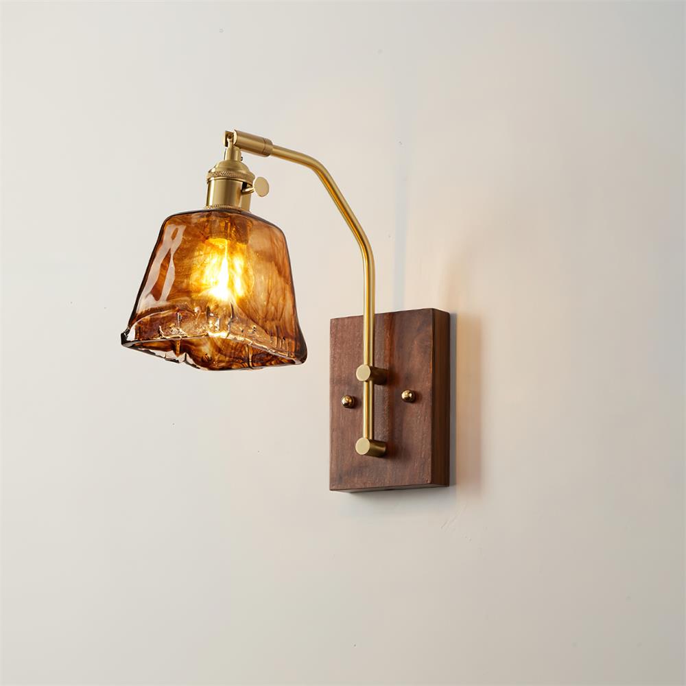 Lathenash Glass Wall Light-Moonnatur
