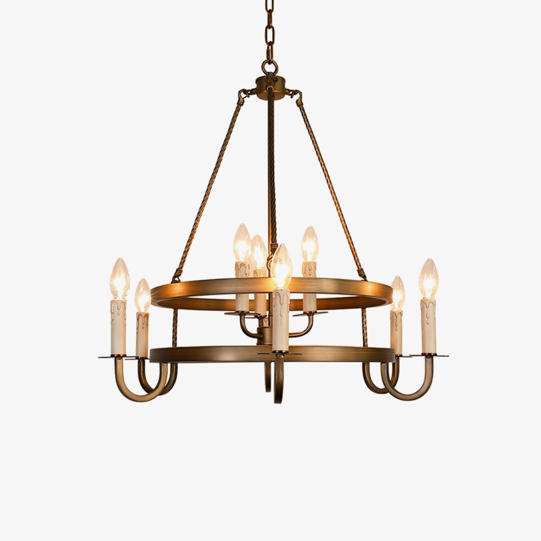 Zelvenwyn Brass Chandelier-Moonnatur