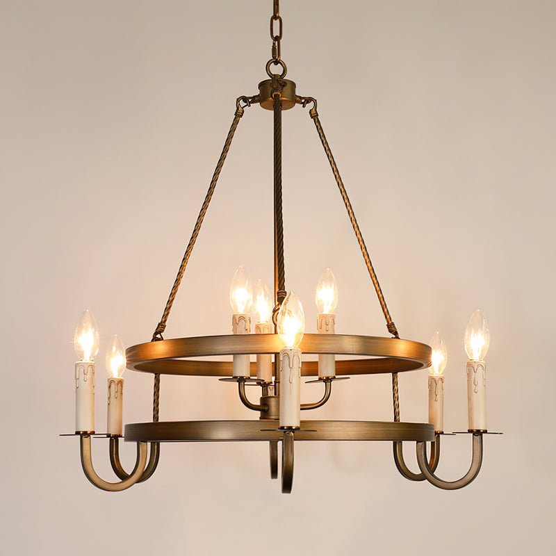 Zelvenwyn Brass Chandelier-Moonnatur