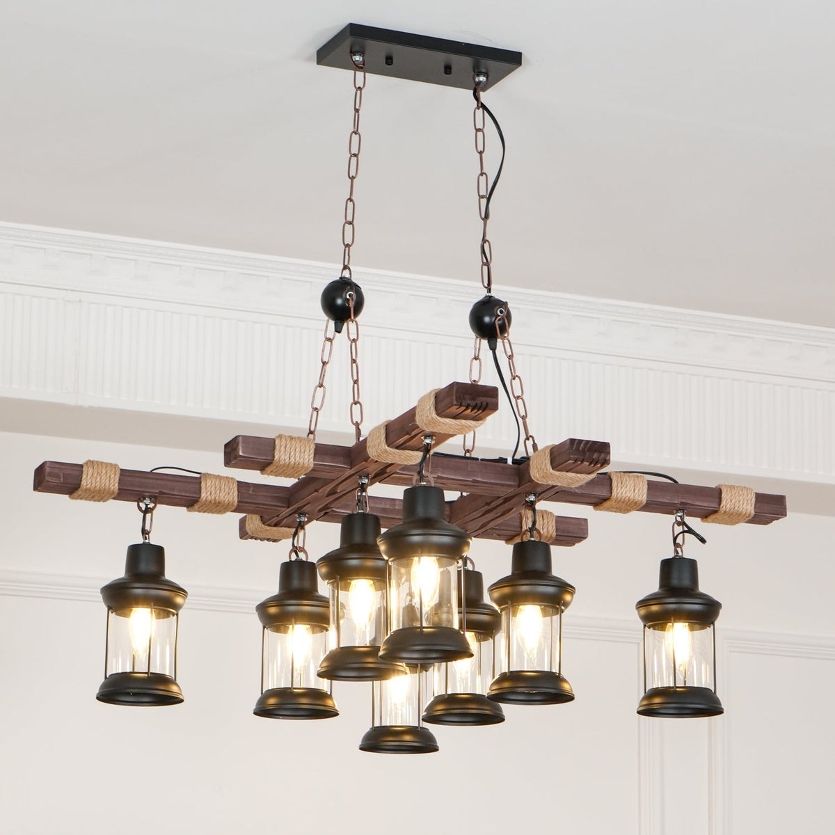 Lorrenella Glass Chandelier-Moonnatur