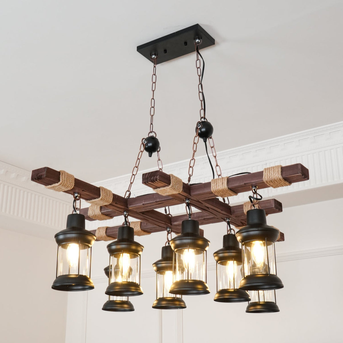 Lorrenella Glass Chandelier-Moonnatur