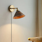 Farnelley Walnut Wall Light-Moonnatur