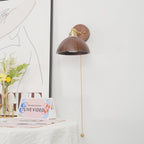 Valoria Walnut Wall Lamp-Moonnatur
