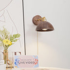 Valoria Walnut Wall Lamp-Moonnatur