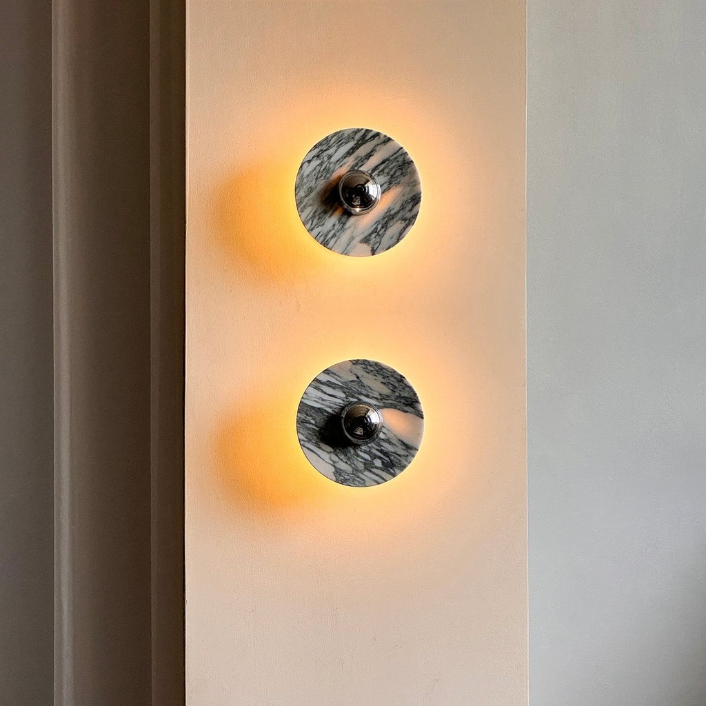 Zelvenwren Marble Wall Light-Moonnatur