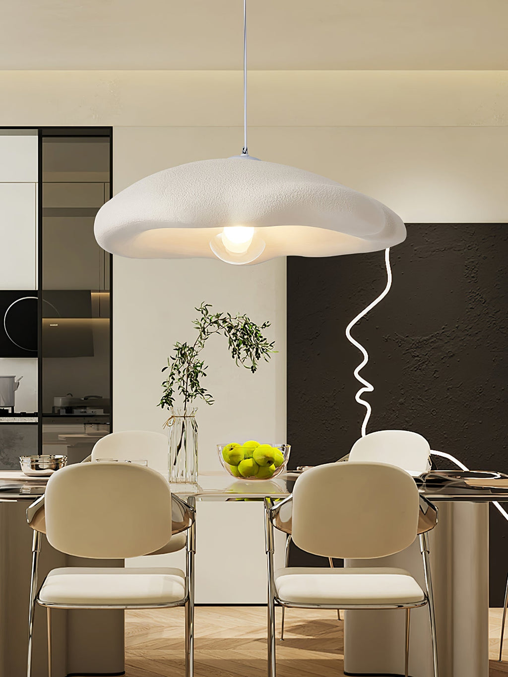 Tavelle Polystyrene Pendant Light-Moonnatur