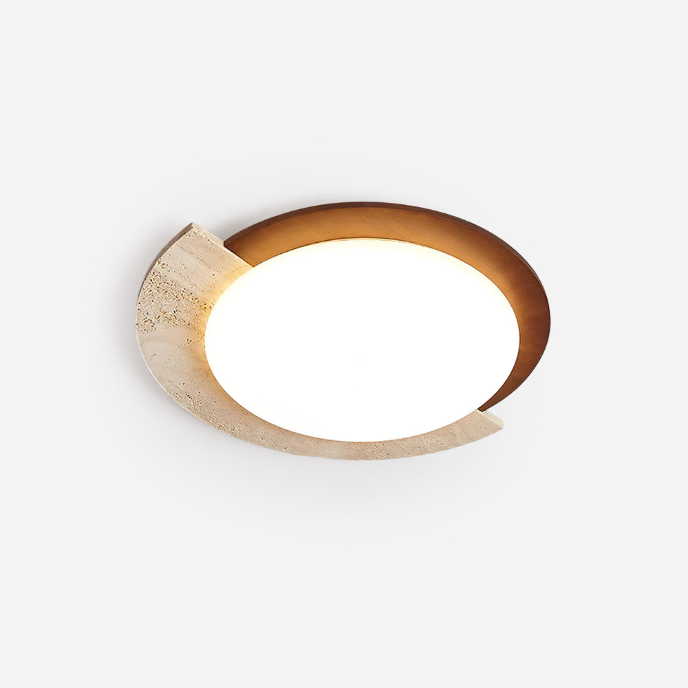 Wenrelhill Travertine Ceiling Light-Moonnatur