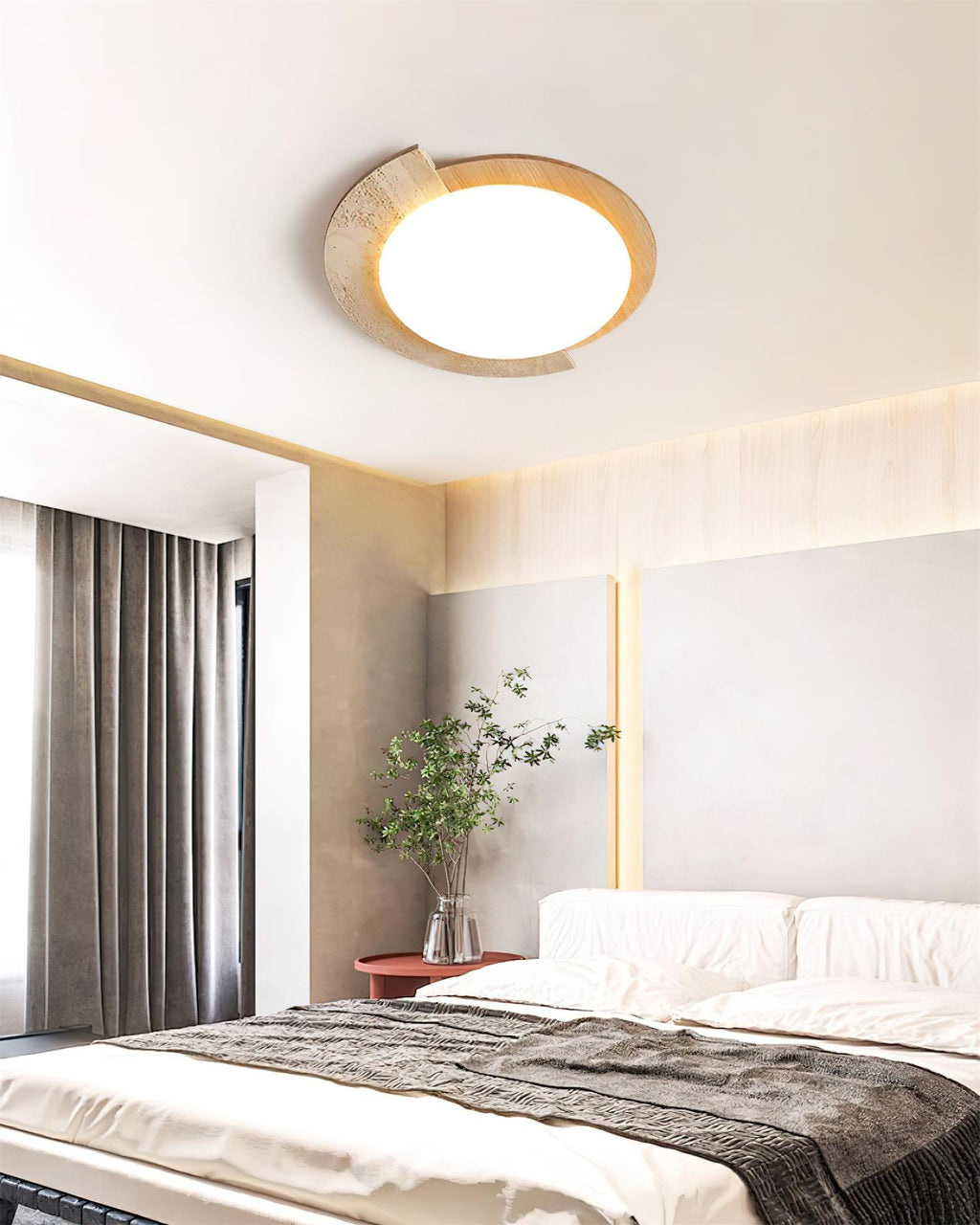 Wenrelhill Travertine Ceiling Light-Moonnatur