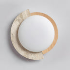 Wenrelhill Travertine Ceiling Light-Moonnatur