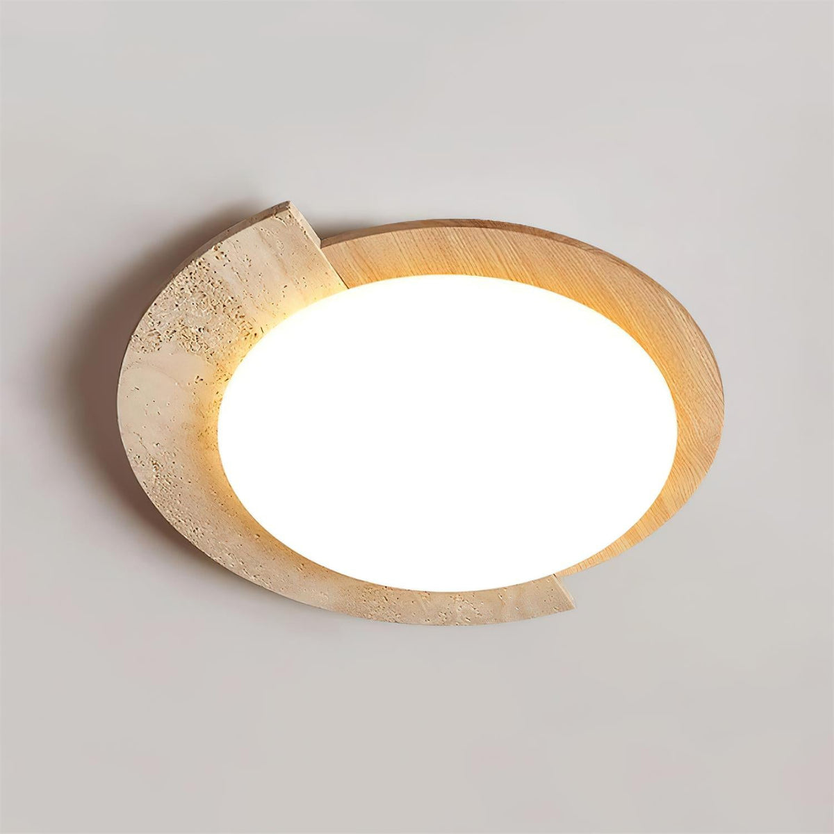 Wenrelhill Travertine Ceiling Light-Moonnatur