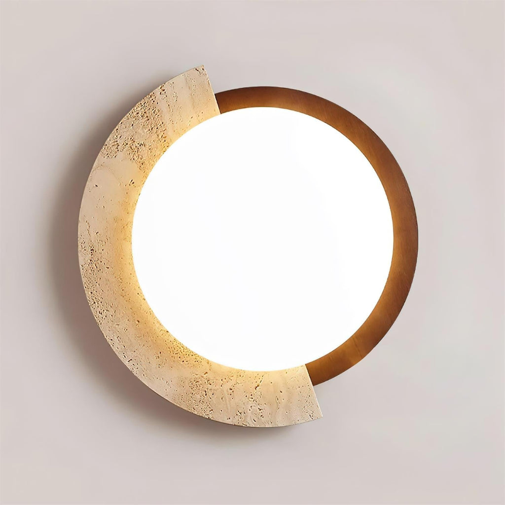 Wenrelhill Travertine Ceiling Light-Moonnatur
