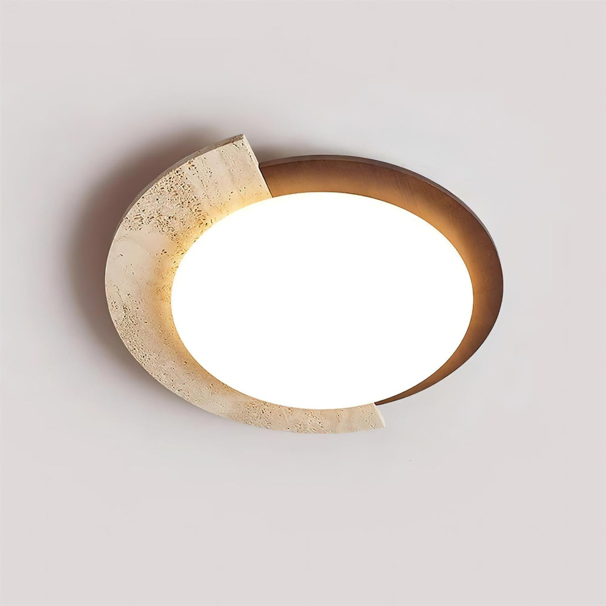 Wenrelhill Travertine Ceiling Light-Moonnatur