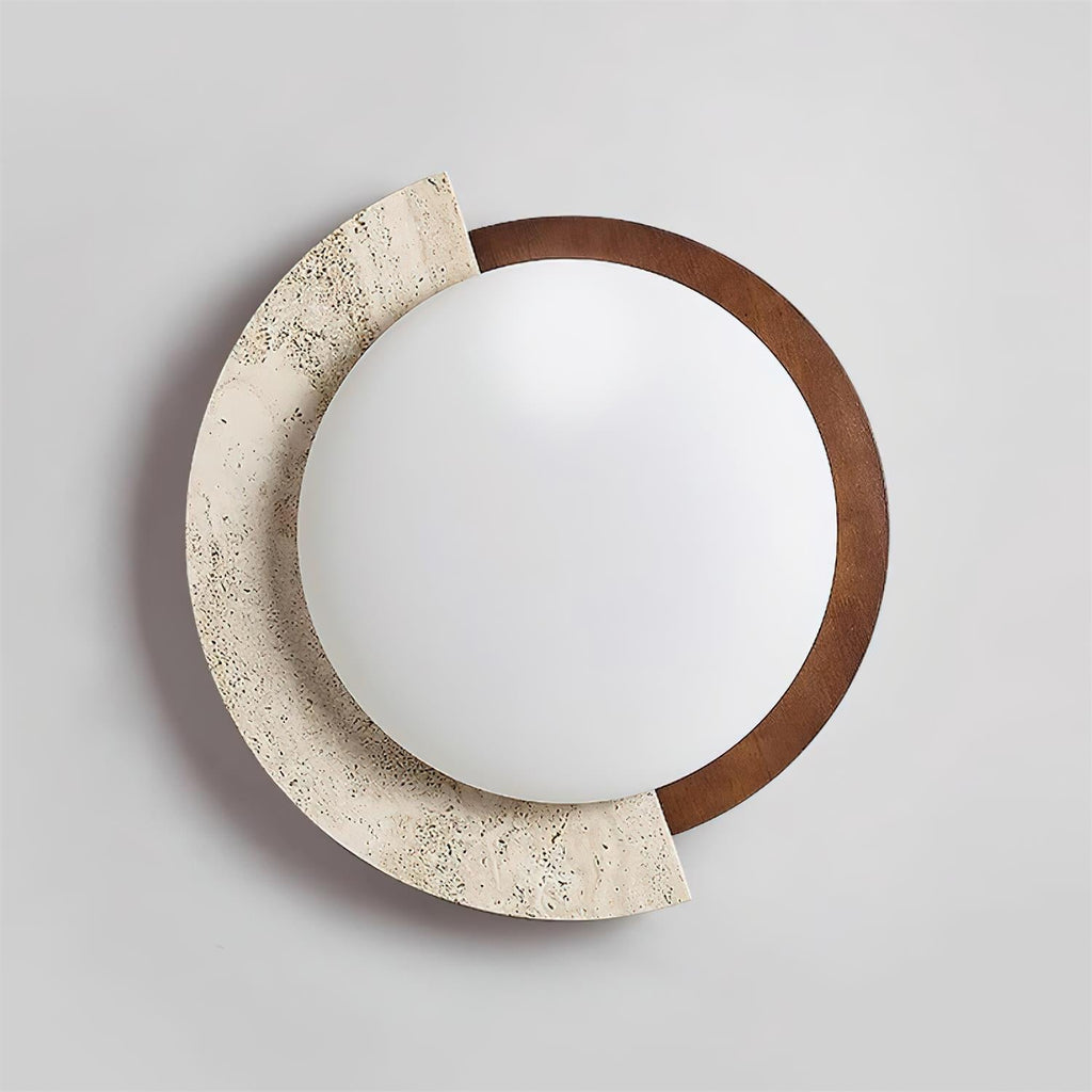 Wenrelhill Travertine Ceiling Light-Moonnatur