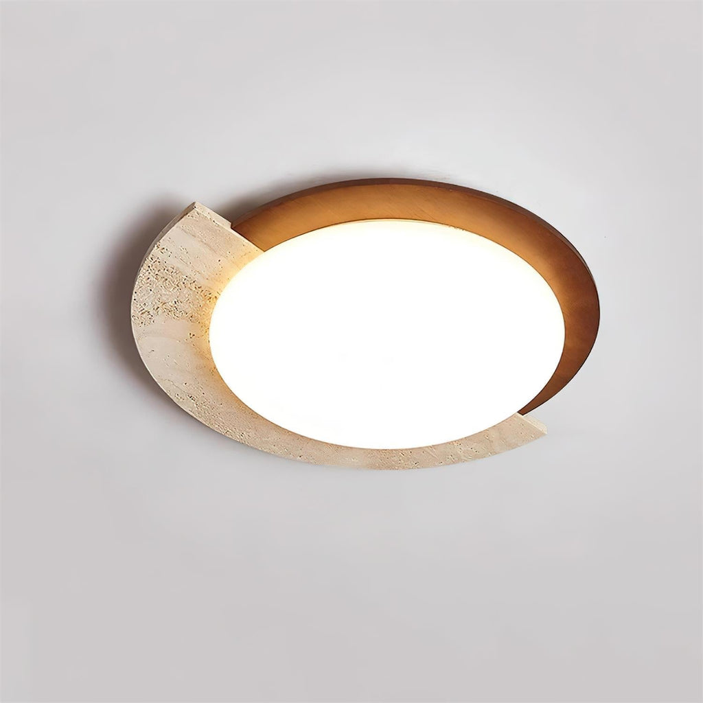 Wenrelhill Travertine Ceiling Light-Moonnatur