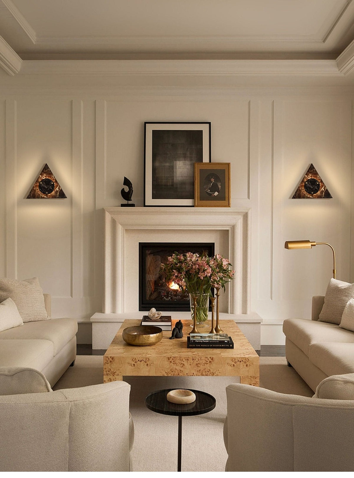 Edrenena Marble Wall Light-Moonnatur