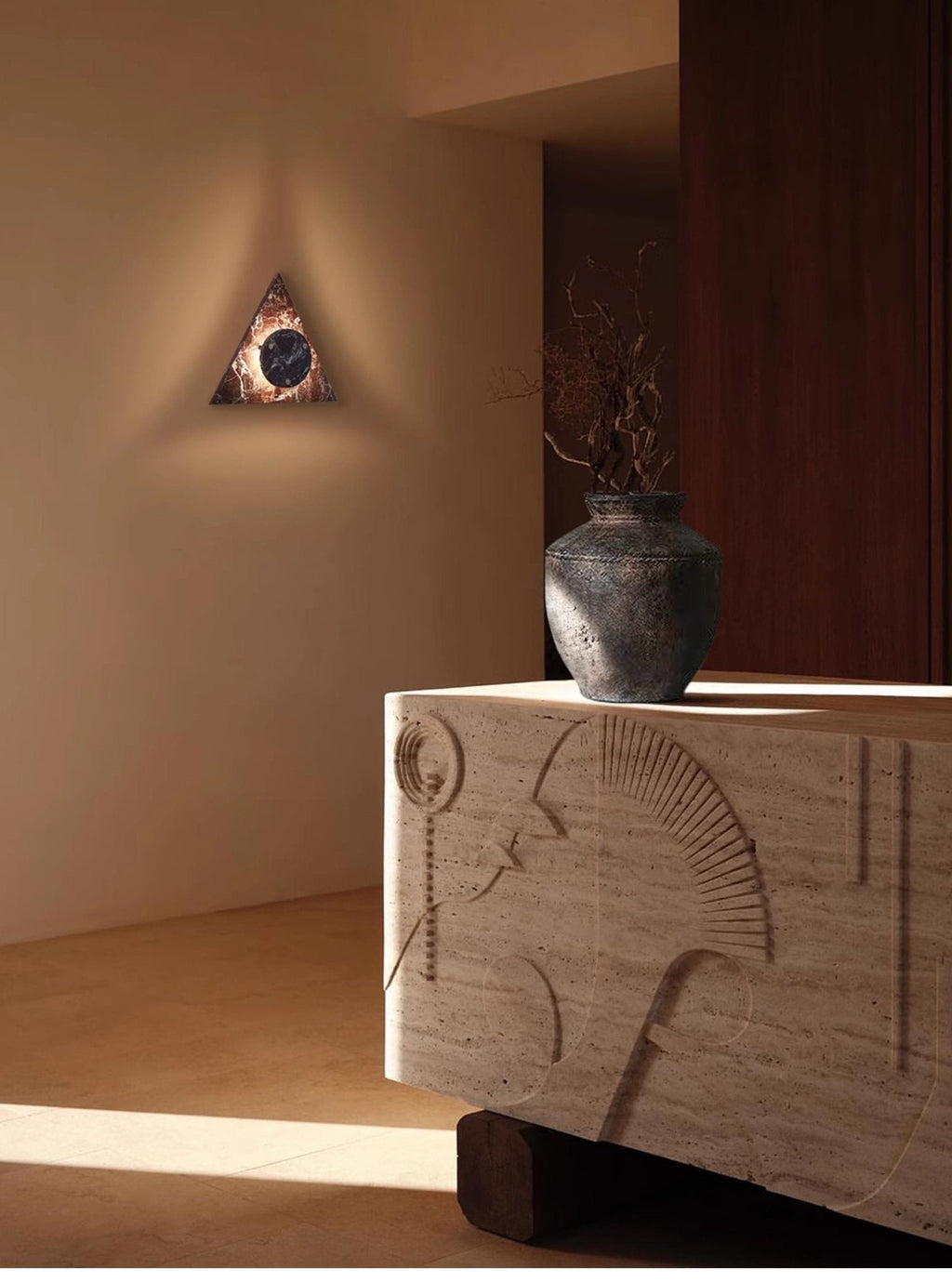 Edrenena Marble Wall Light-Moonnatur