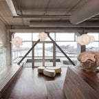 Grevenna Cocoon Silk Pendant Light-Moonnatur