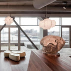 Grevenna Cocoon Silk Pendant Light-Moonnatur