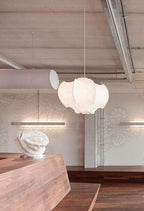 Grevenna Cocoon Silk Pendant Light-Moonnatur