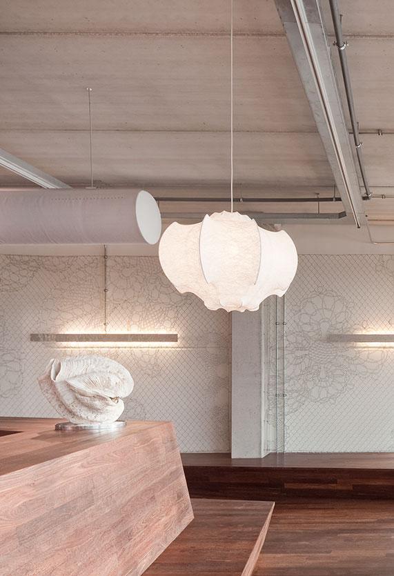 Grevenna Cocoon Silk Pendant Light-Moonnatur