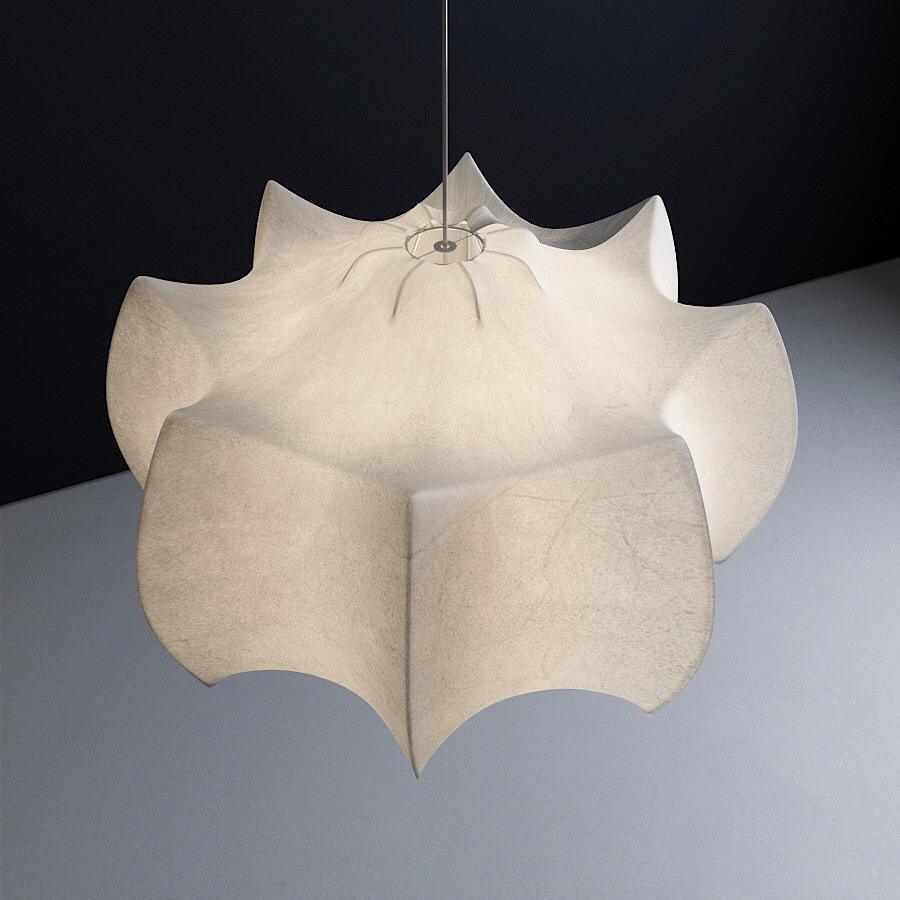 Grevenna Cocoon Silk Pendant Light-Moonnatur