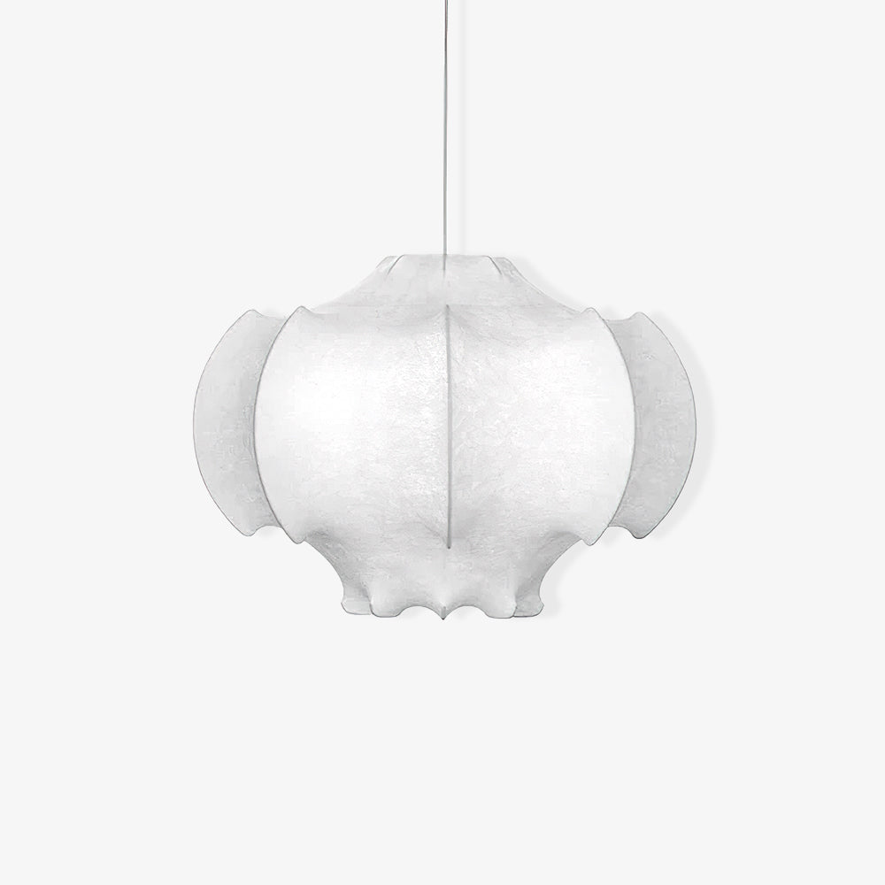 Grevenna Cocoon Silk Pendant Light-Moonnatur