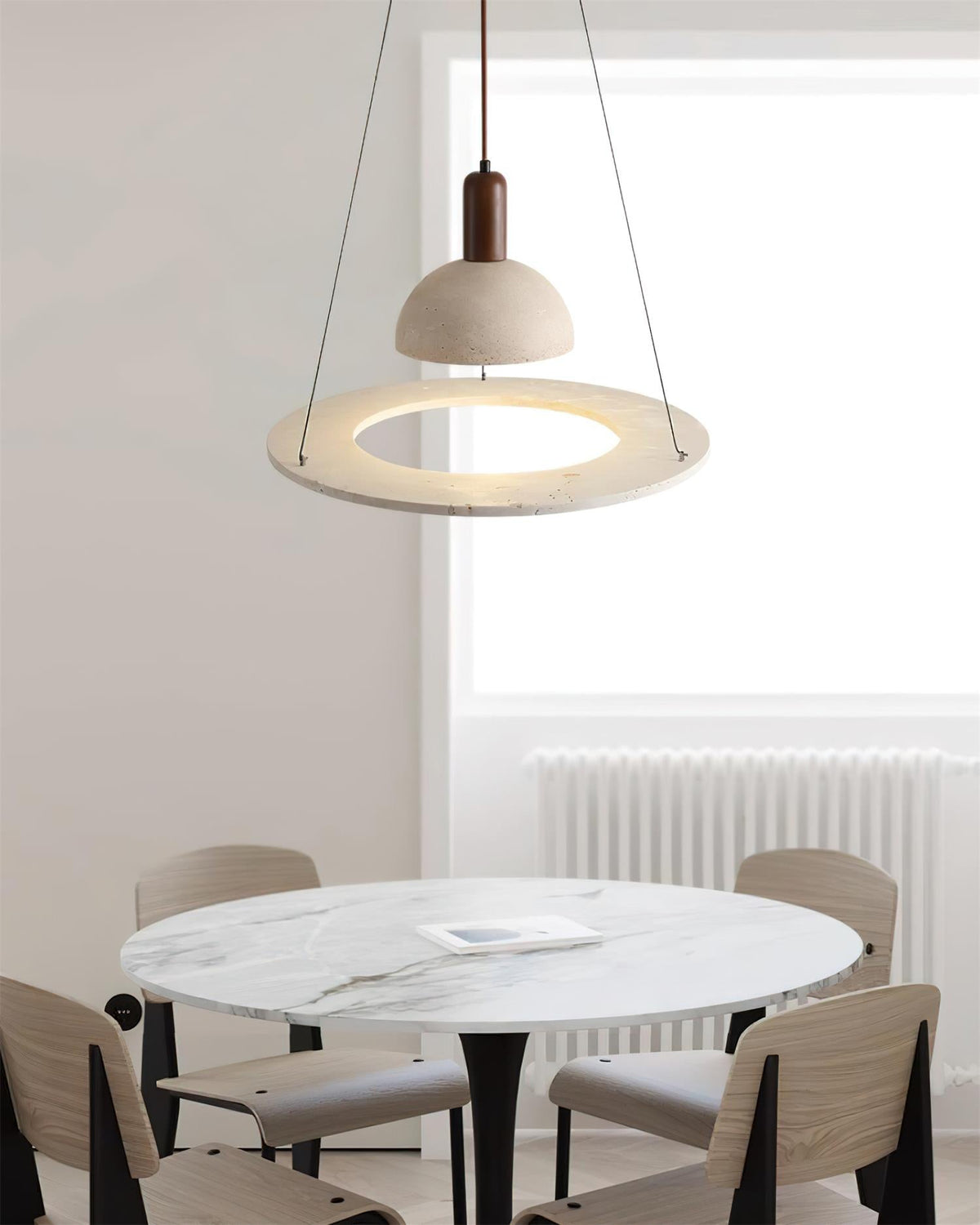 Ravensora Travertine Pendant Light-Moonnatur