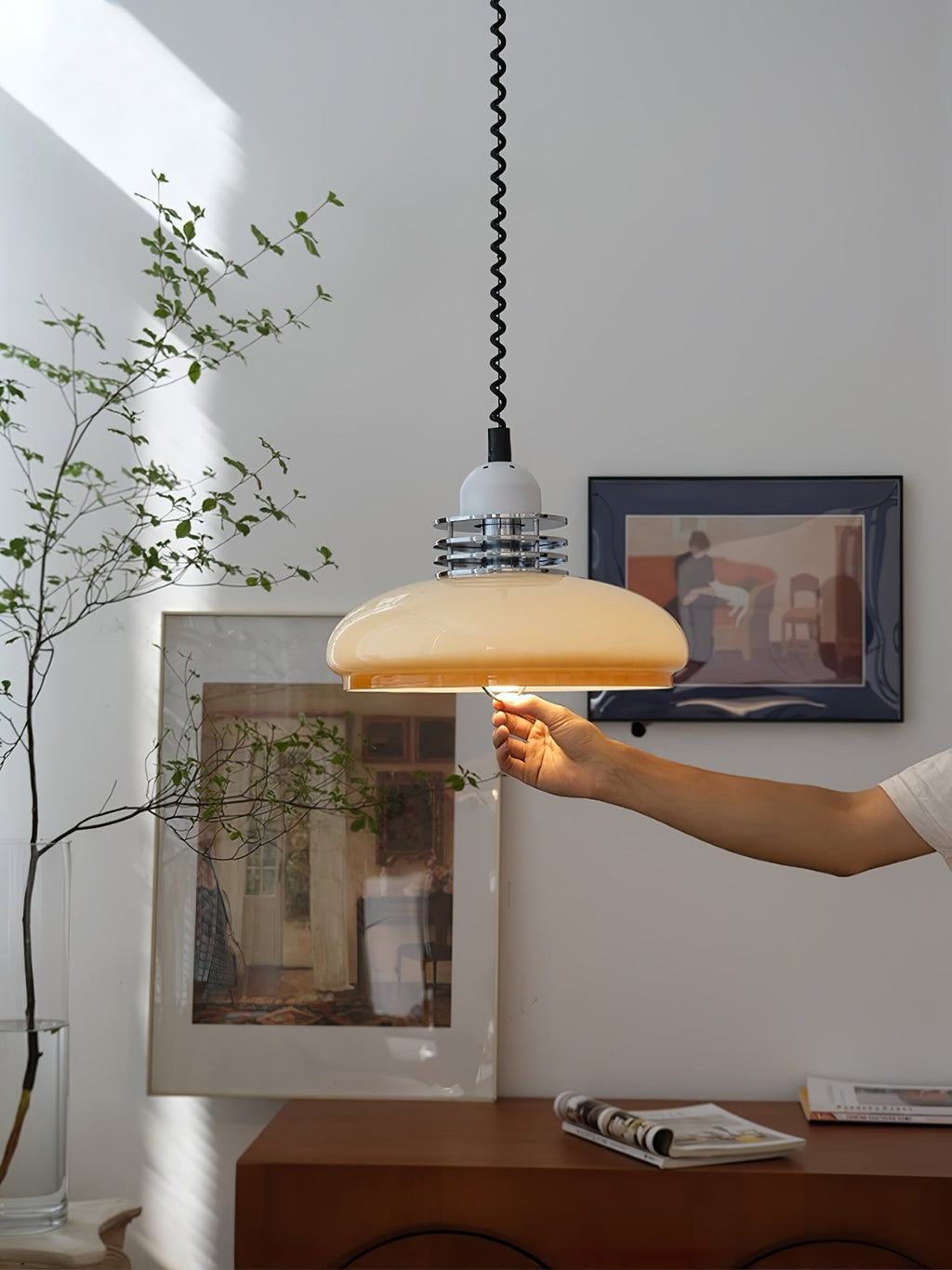 Beldenina Glass Pendant Light-Moonnatur