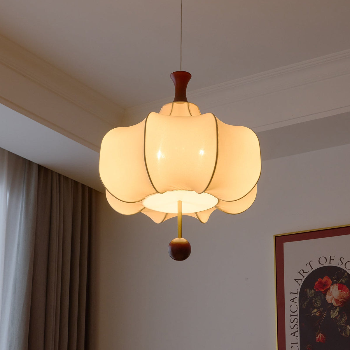 Davenera Fabric Pendant Light-Moonnatur