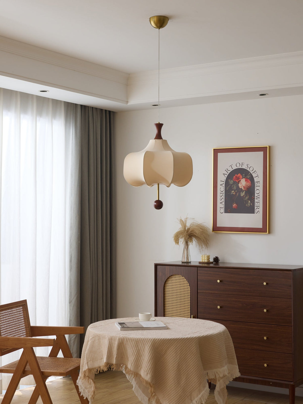 Davenera Fabric Pendant Light-Moonnatur
