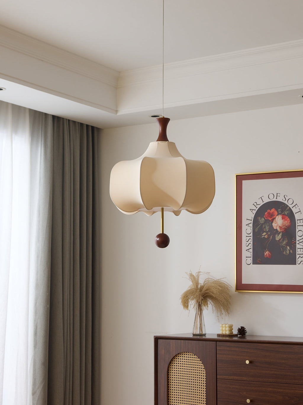 Davenera Fabric Pendant Light-Moonnatur