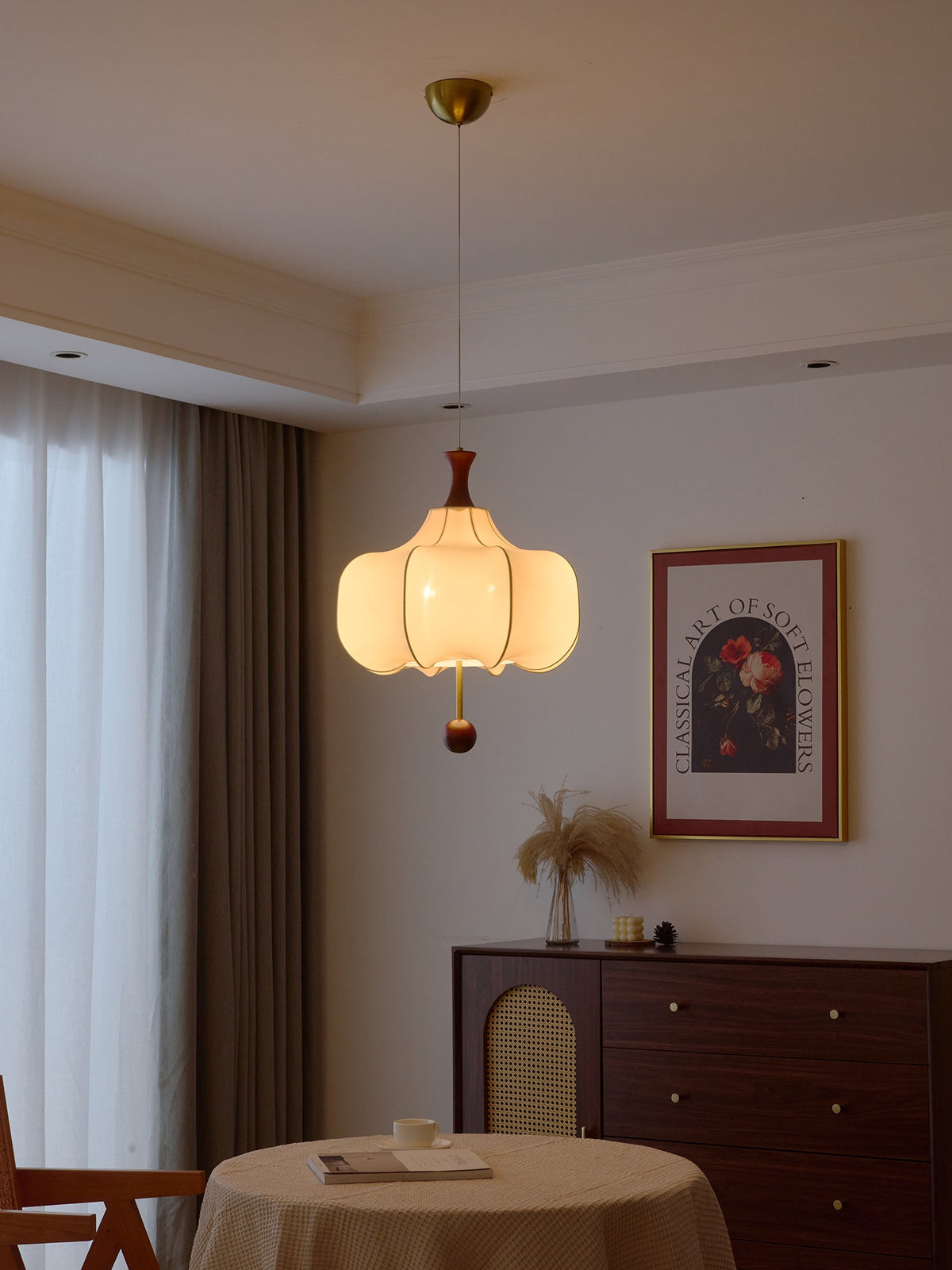 Davenera Fabric Pendant Light-Moonnatur