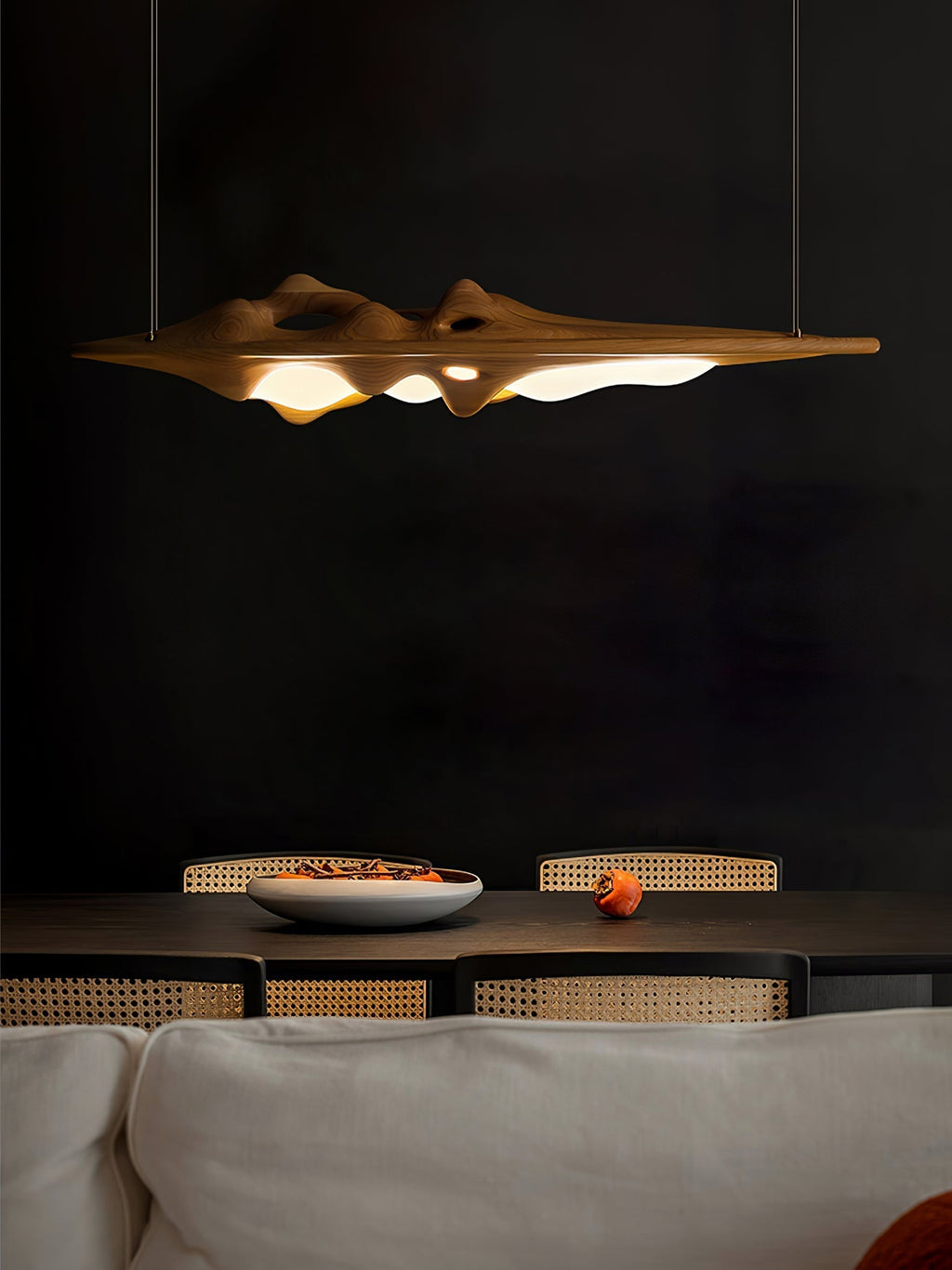 Vesparia Wood Pendant Light-Moonnatur