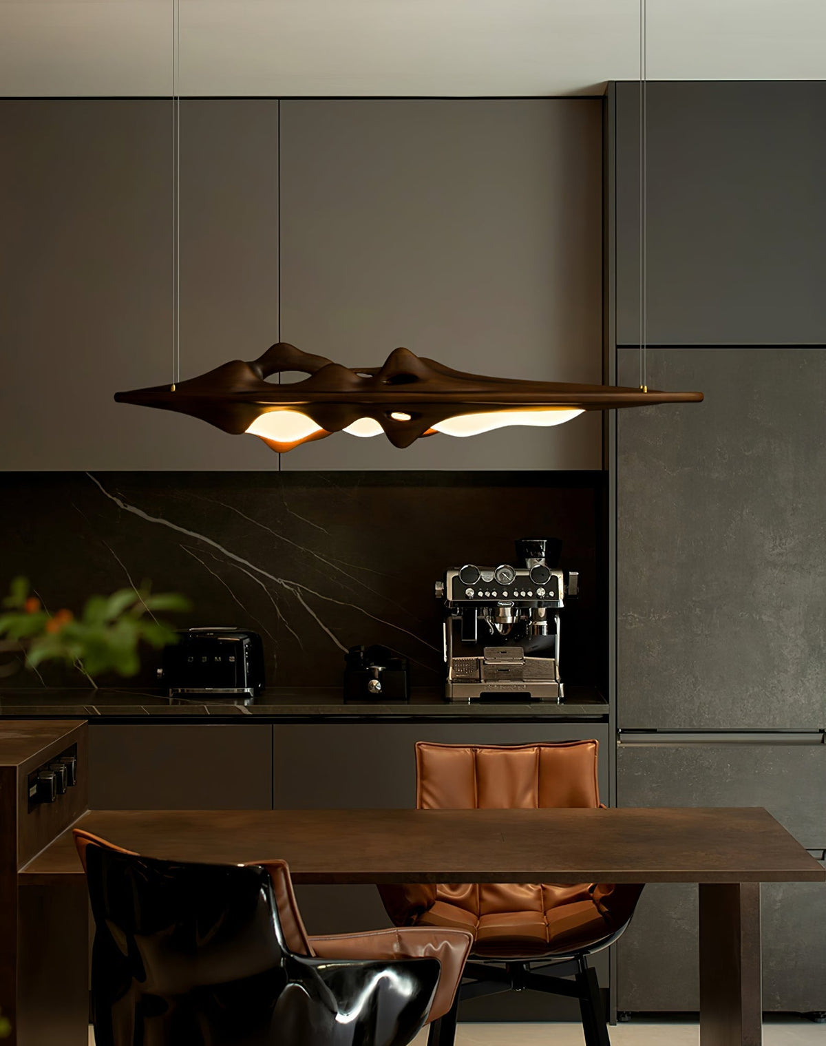 Vesparia Wood Pendant Light-Moonnatur