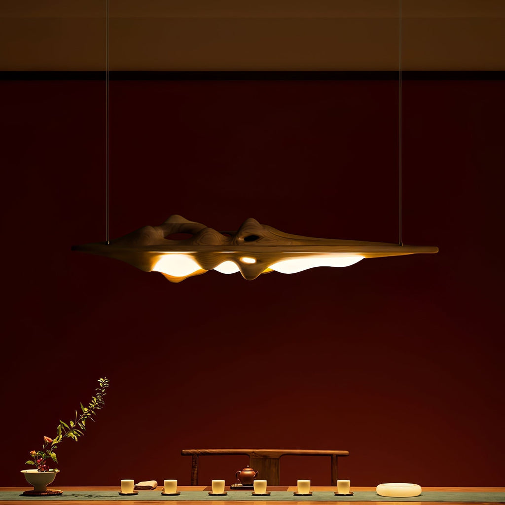 Vesparia Wood Pendant Light-Moonnatur