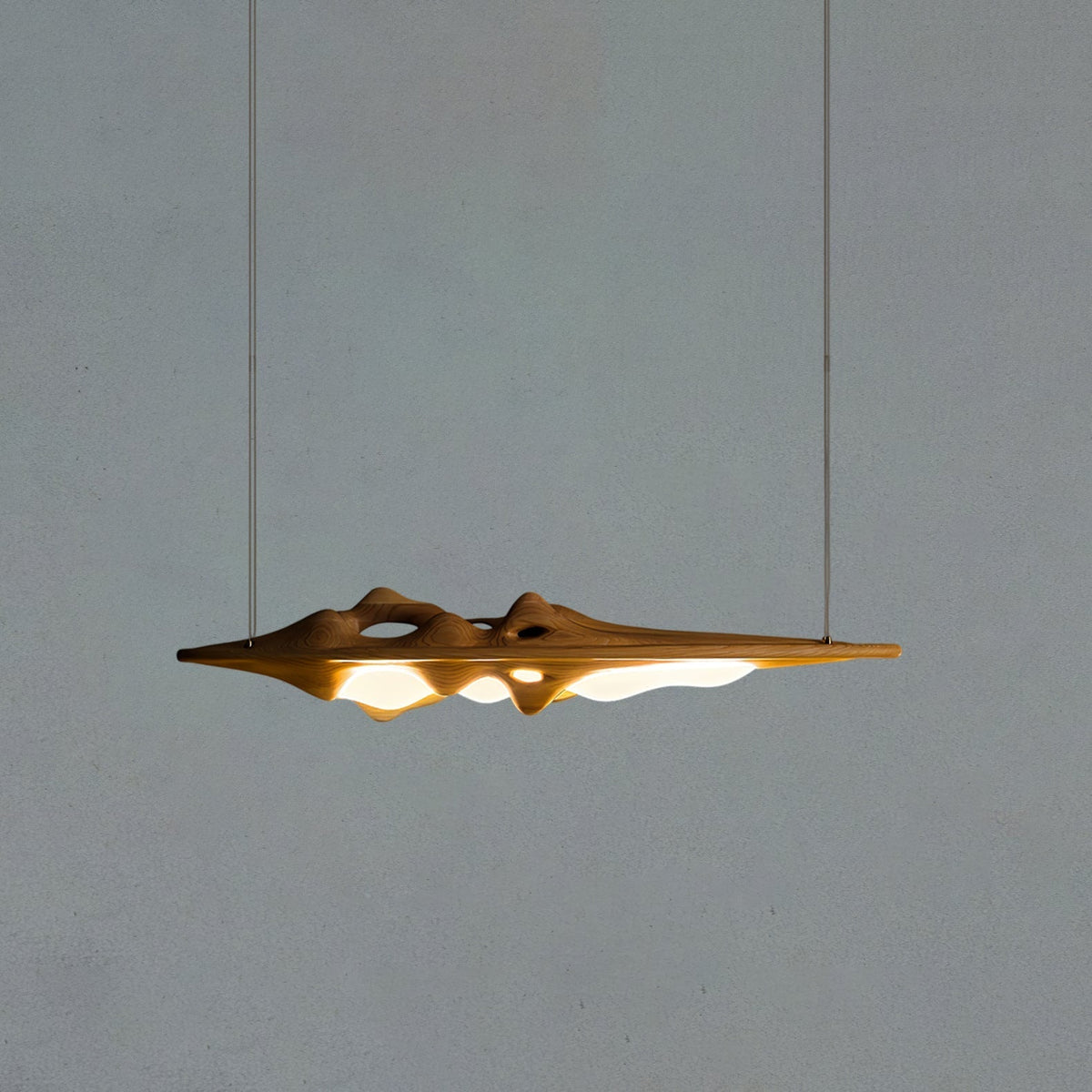 Vesparia Wood Pendant Light-Moonnatur