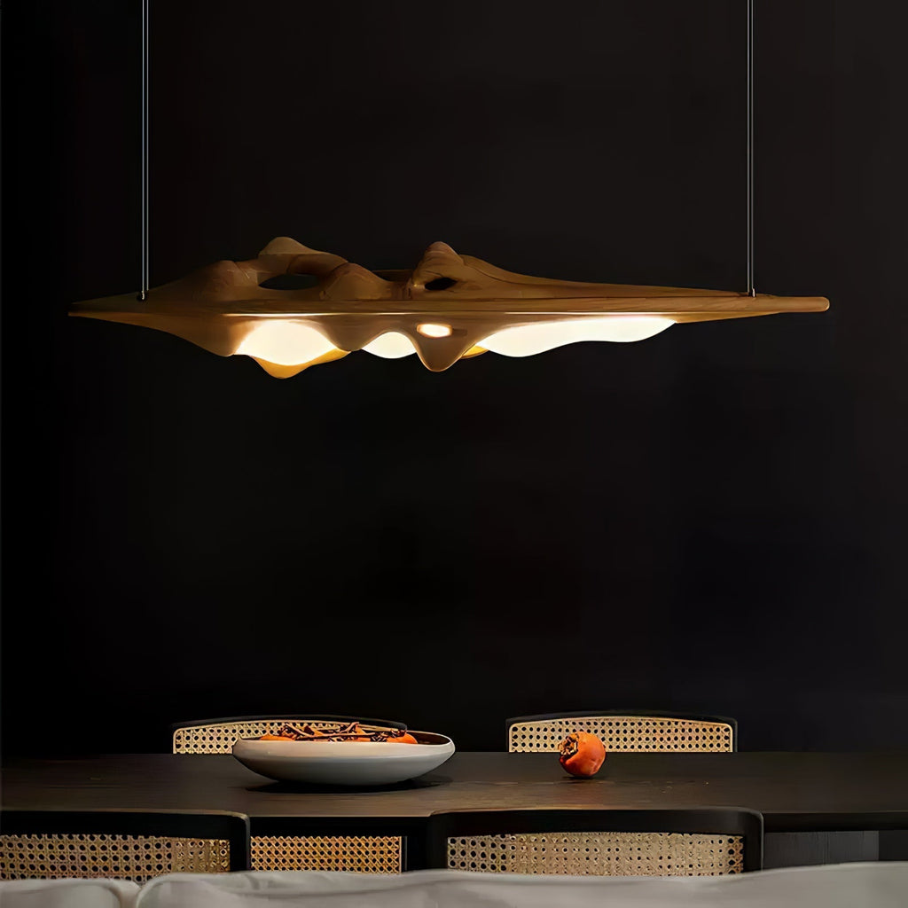 Vesparia Wood Pendant Light-Moonnatur