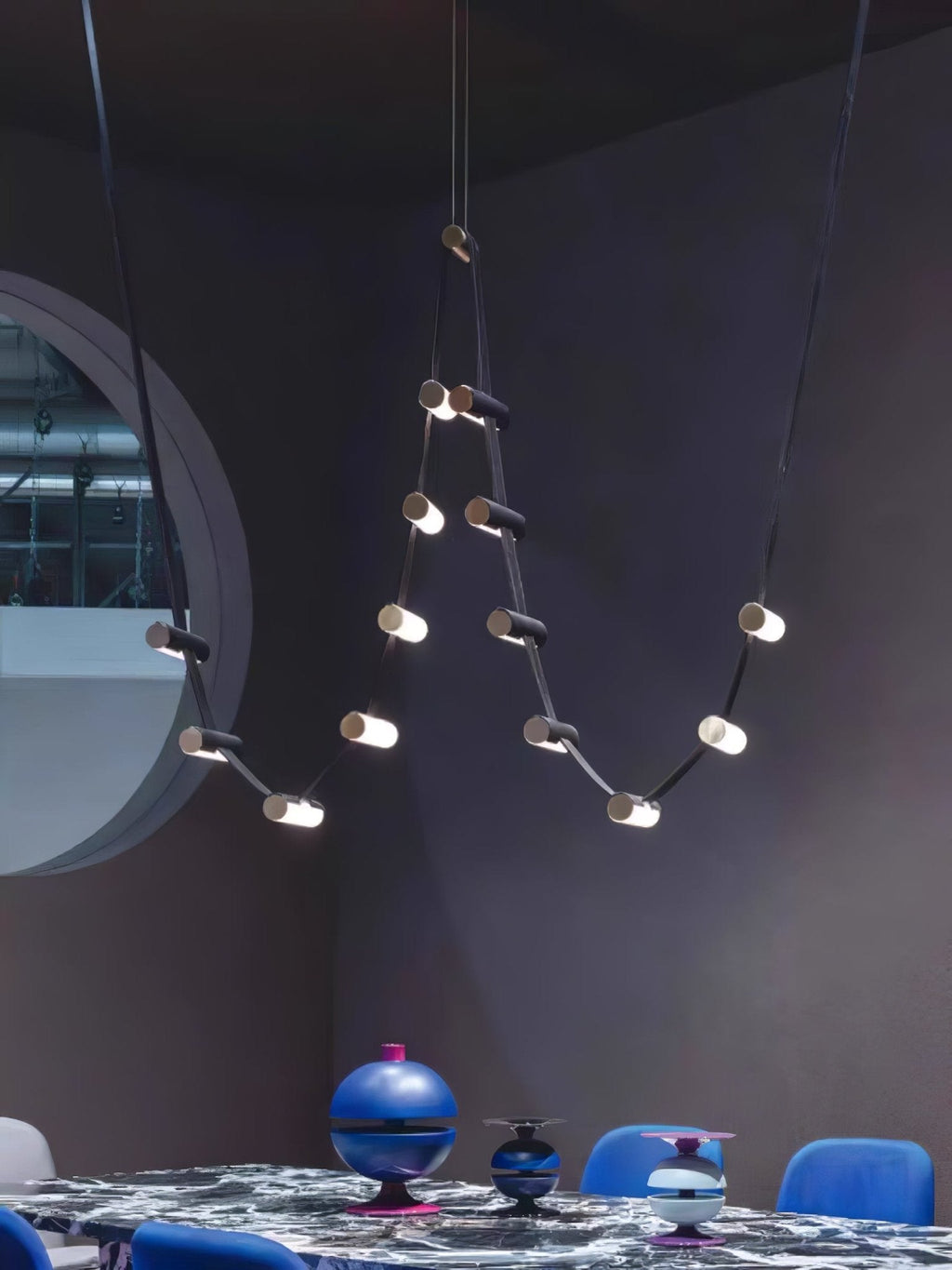 Meldenden Leather Pendant Light-Moonnatur