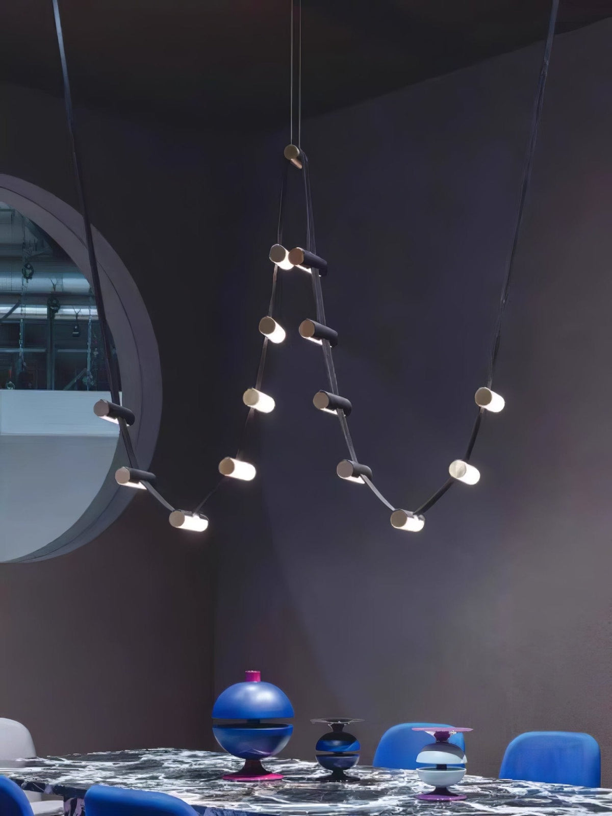 Meldenden Leather Pendant Light-Moonnatur