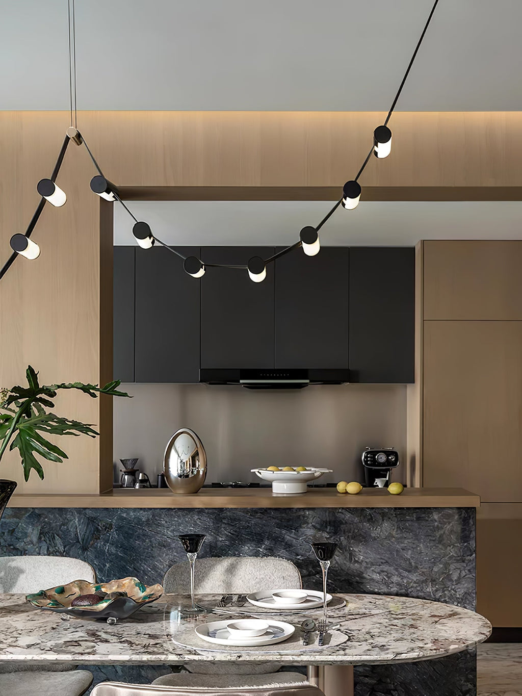 Meldenden Leather Pendant Light-Moonnatur