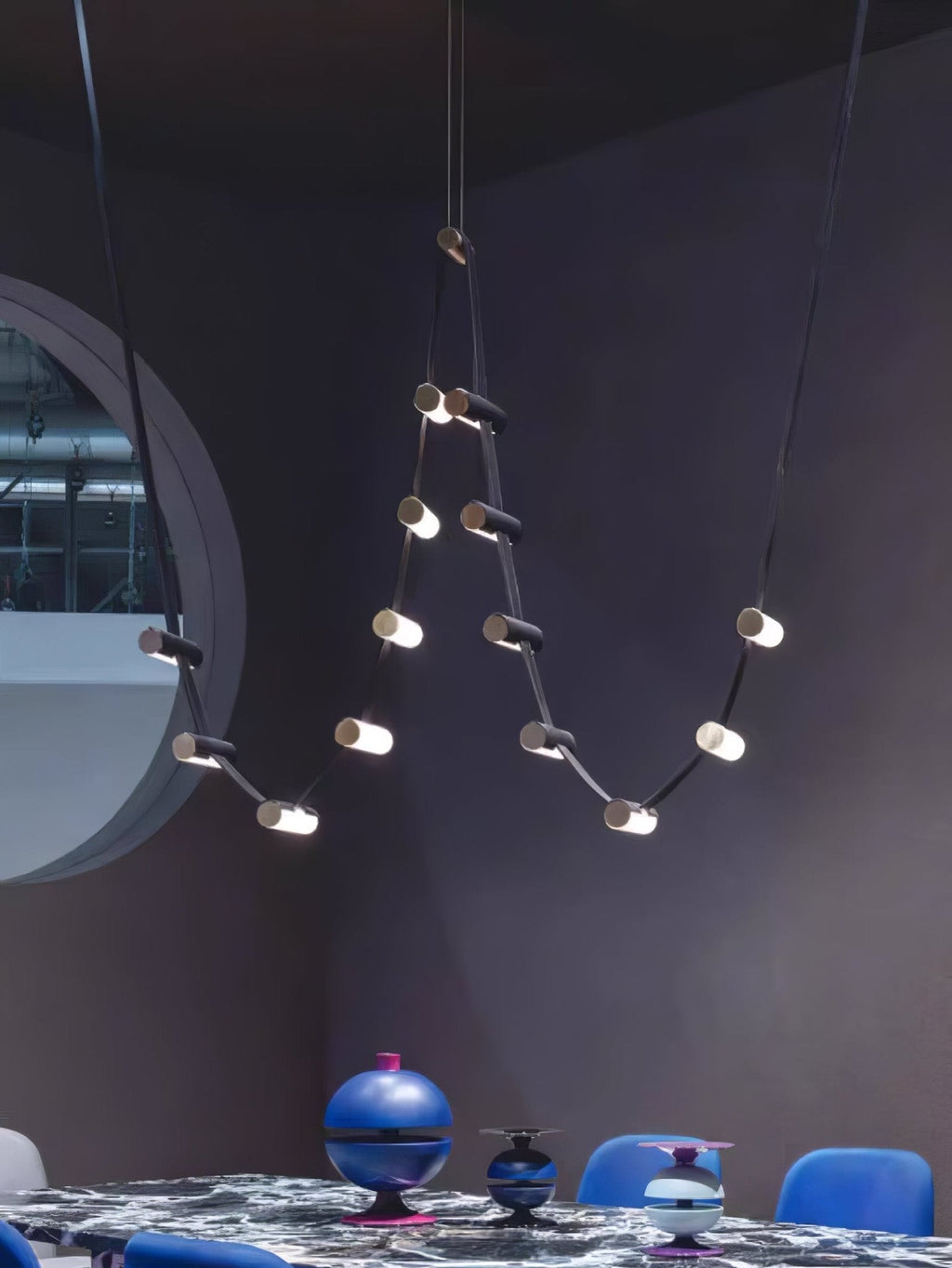 Meldenden Leather Pendant Light-Moonnatur
