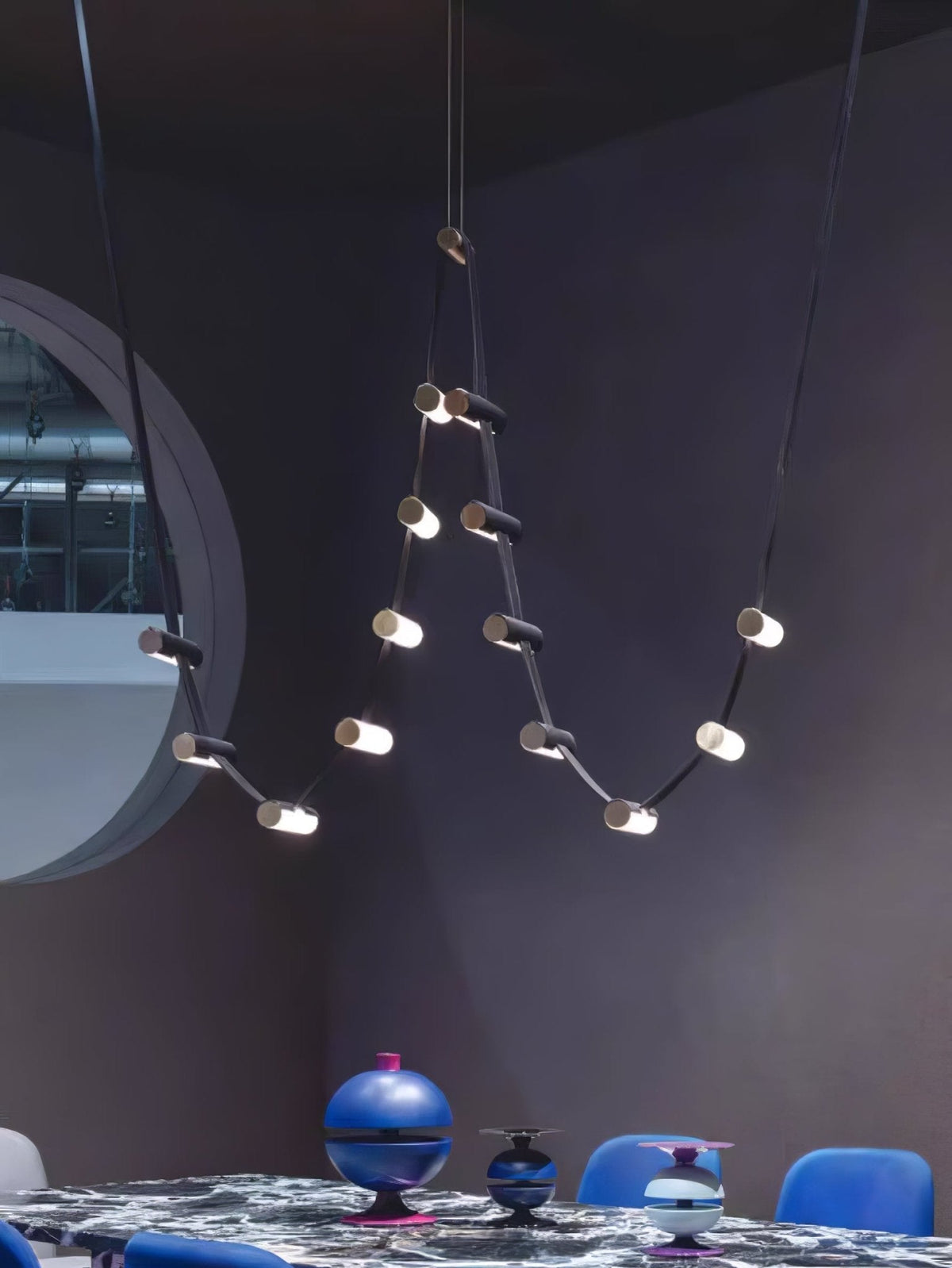 Meldenden Leather Pendant Light-Moonnatur