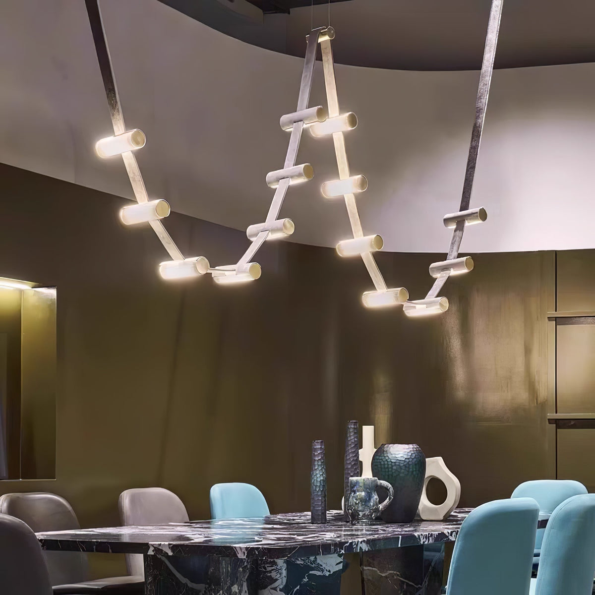 Meldenden Leather Pendant Light-Moonnatur